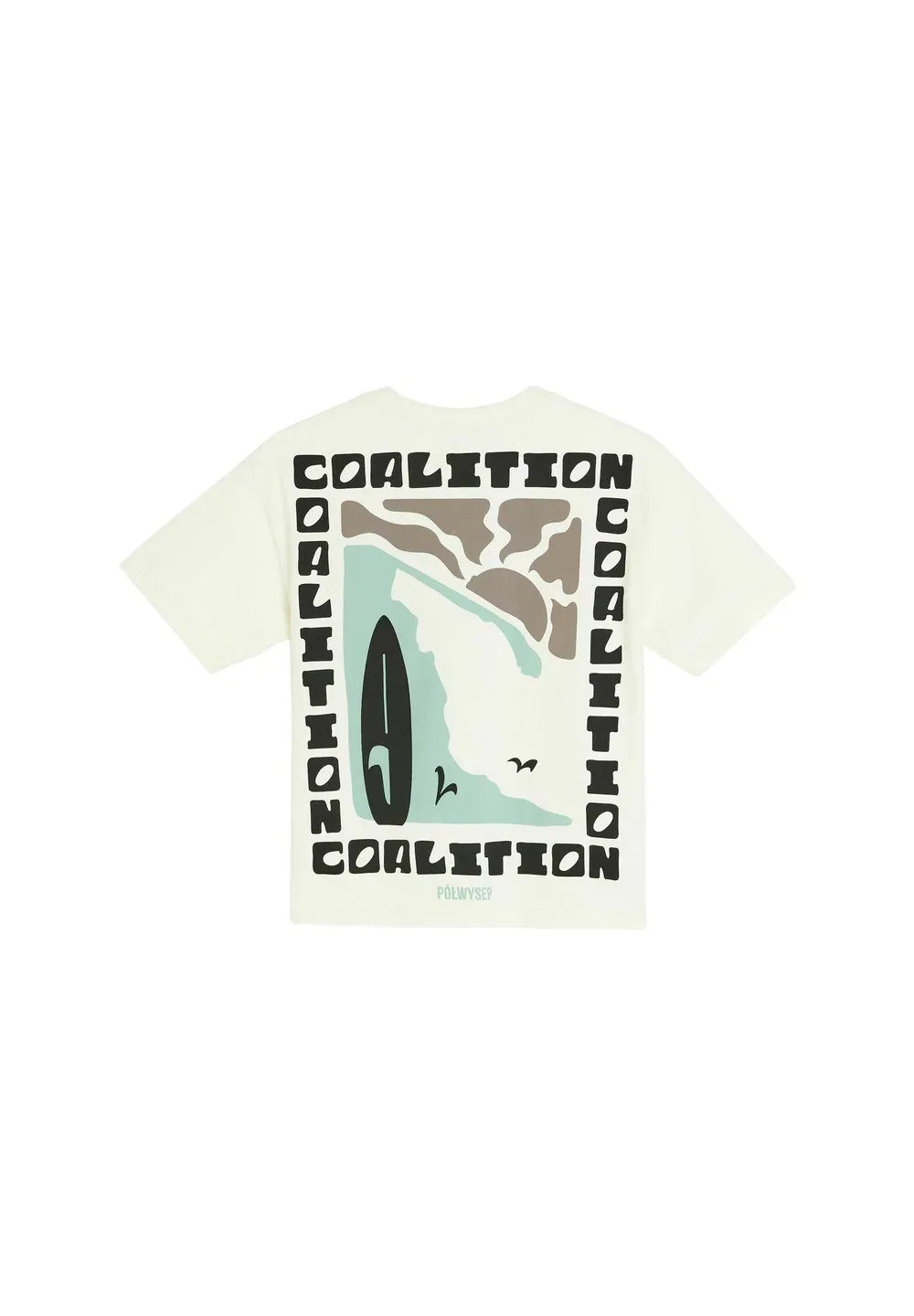 Cltn k check - print t-shirt Diverse, Off White — фото 3