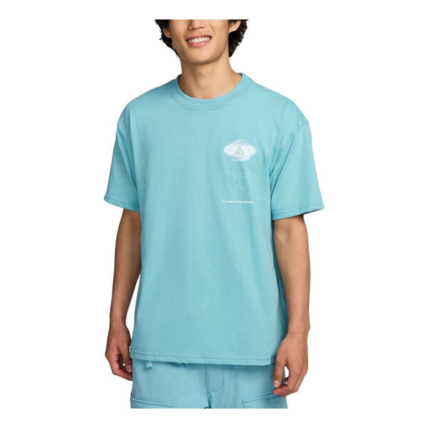 

Футболка acg dri fit graphic t shirt asia sizing Nike, бирюзовый