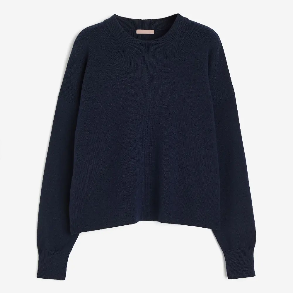 

Свитер H&M Oversized, темно-синий