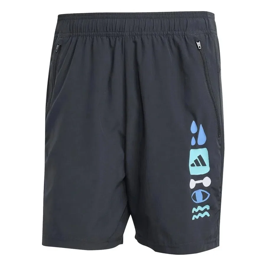 Спортивные шорты с принтом GFX Short adidas, Серый