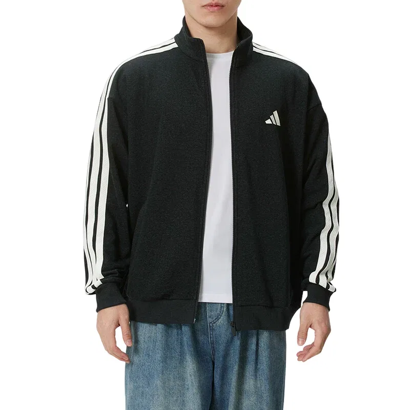 Мужская куртка Sports Jacket Asia Sizing 'Black White' adidas, Black/White — фото 2