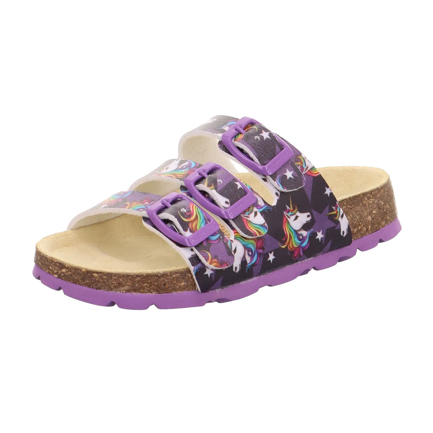 Мюли на низком ходу FUSSBETTPANTOFFEL Superfit, фиолетовый