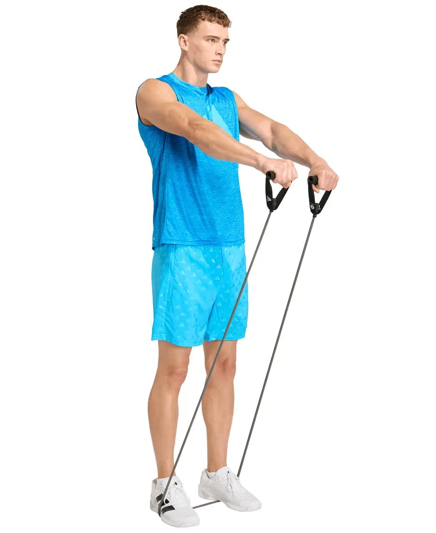 Мужские шорты с эластичным поясом Regular Fit adidas, Aqua — фото 2