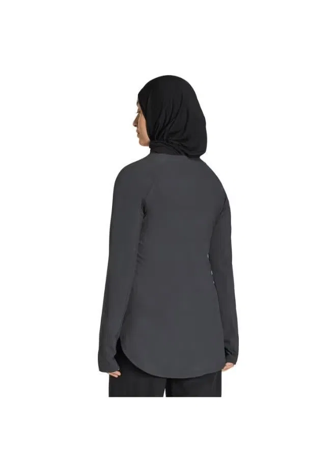 Топ с длинным рукавом D4T workout cover up Adidas, черный — фото 2