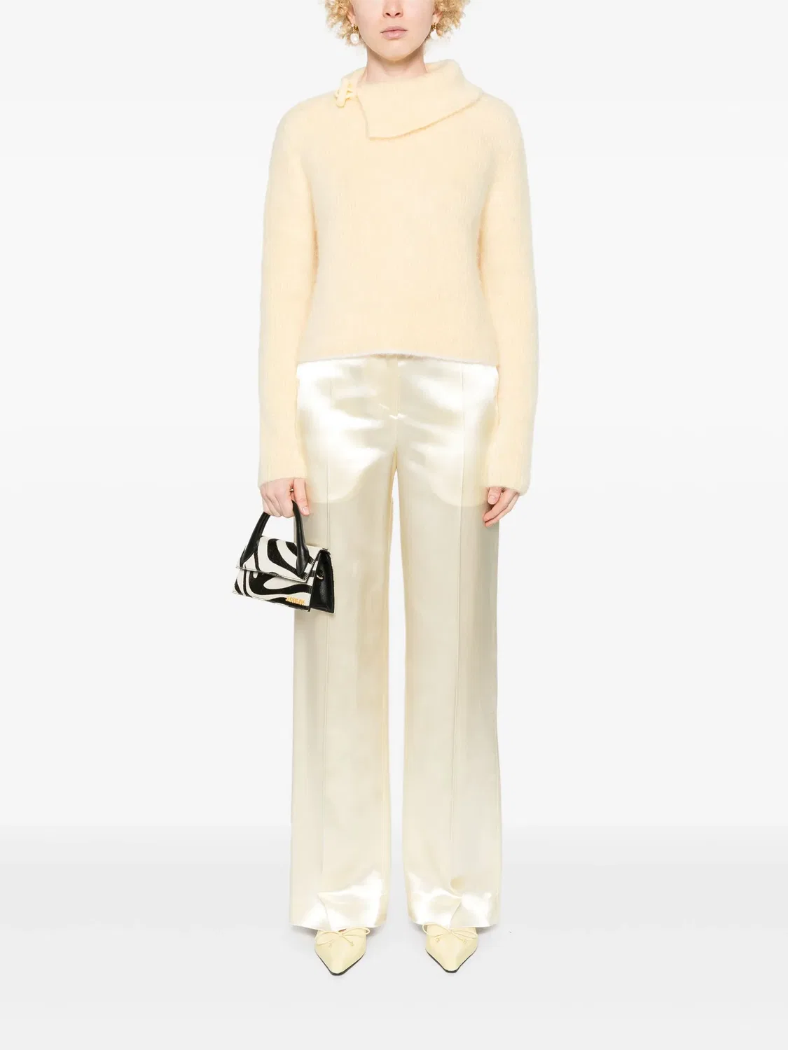 Свитер Le Pull Marina Jacquemus, светло-желтый — фото 2