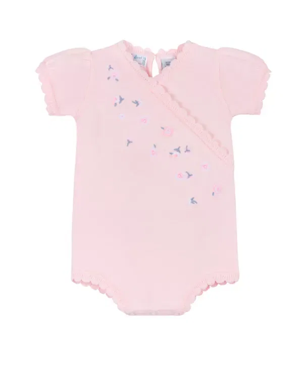 Детский боди-комбинезон для новорожденных хлопковый Little Blossoms Knit Romper Feltman Brothers, розовый