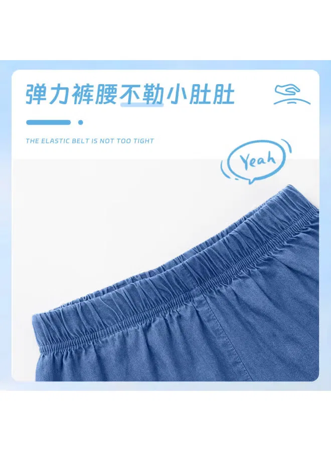 Штаны летние тонкие с эффектом денима для мальчиков Jeanswest, голубой — фото 3