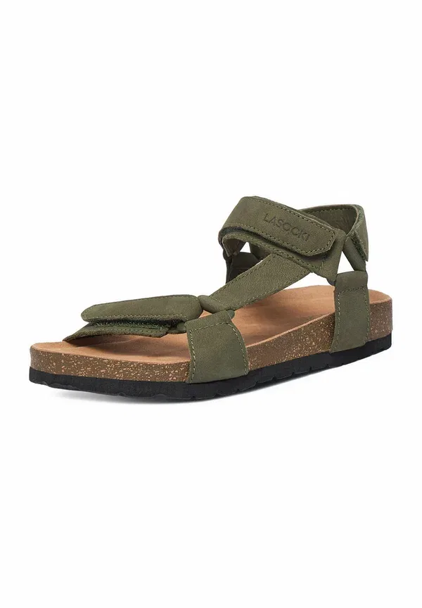 Сандалии кожаные Sandals boy Lasocki Young, Khaki, хаки — фото 2