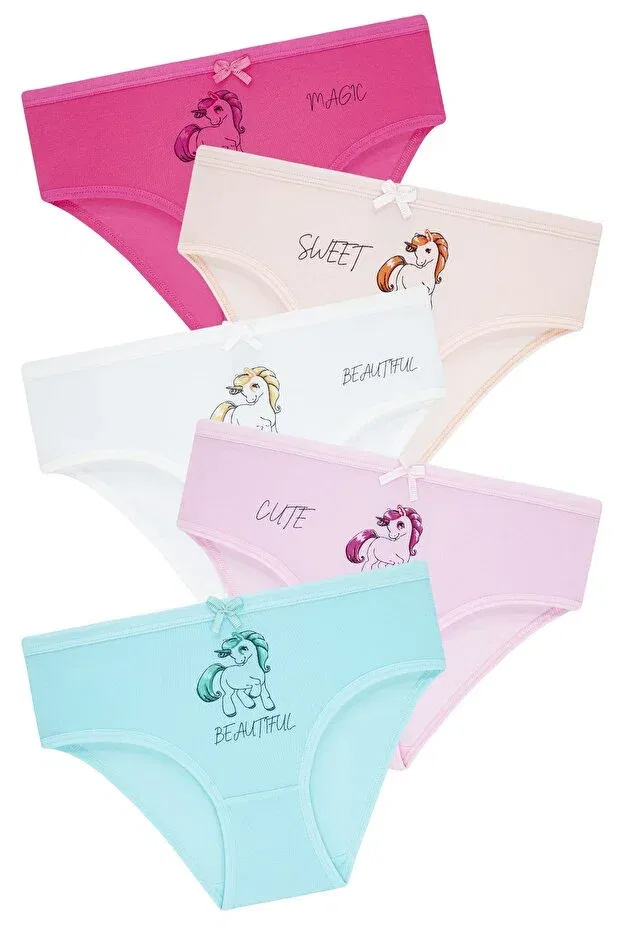 Детские трусы для девочек с принтом Unicorn Biyokids, Multicolor — фото 3