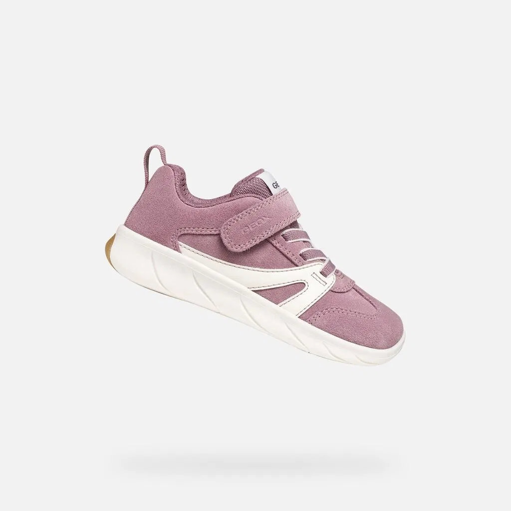 Детские кроссовки для мальчиков с анатомической колодкой Geox Foot-Run, Altrosa Weiss