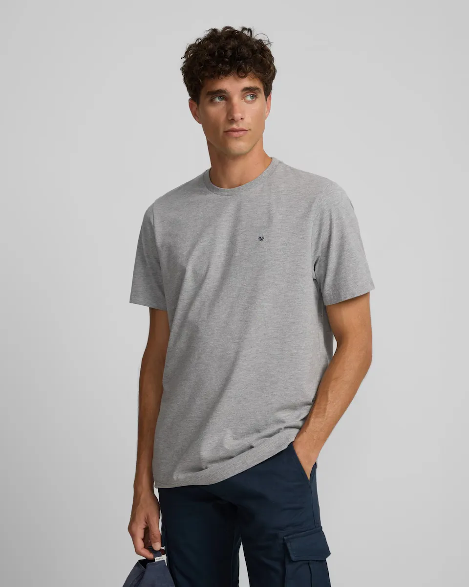 

Мужская серая футболка с мини-логотипом Silbon, серый