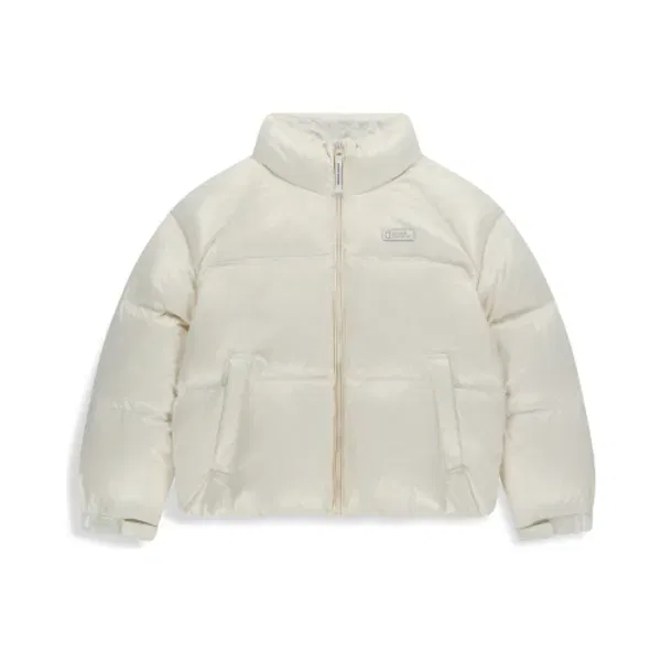 Пуховик глянцевый утиный пух K254Udw960 National Geographic Kids, ivory