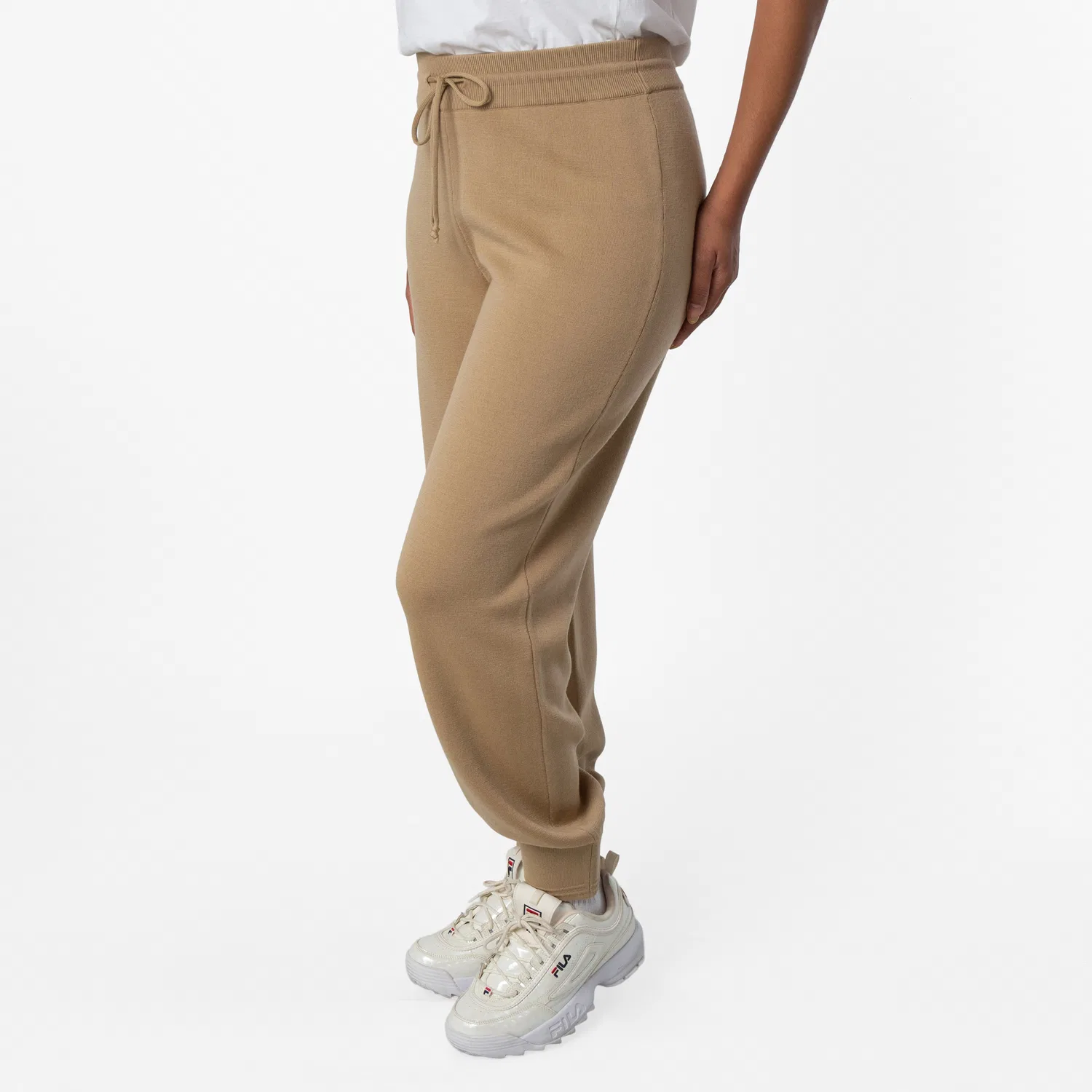 Брюки спортивные из шерстяной смеси Wool Blend Jogging Pants Burberry, Sand — фото 3