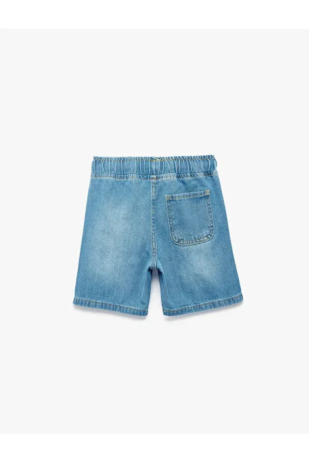 Детские шорты для мальчиков джинсовые Koton, Middle Indigo — фото 4