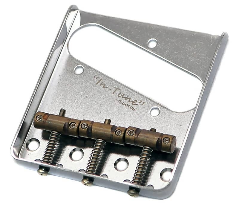 

Gotoh BS-TC1 Relic Allparts TB-5131 Aged Relic Chrome Vintage Telecaster Bridge In-Tune Saddles Gotoh/Allparts BS-TC1 Relic, TB-5131