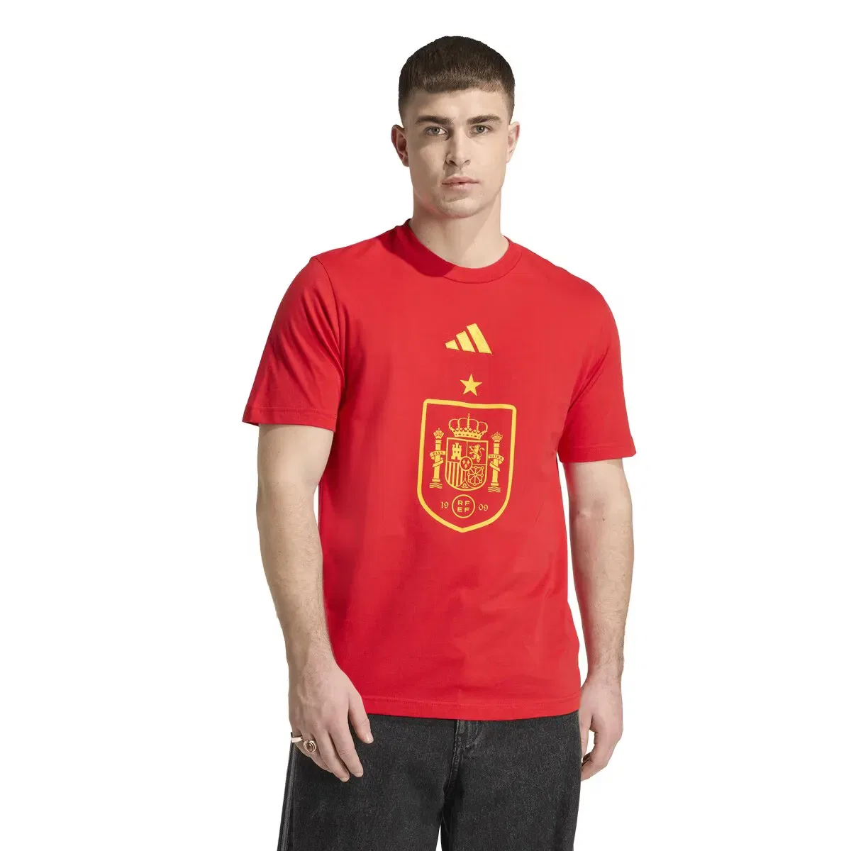 Мужская футболка с принтом España DNA adidas, Rojo