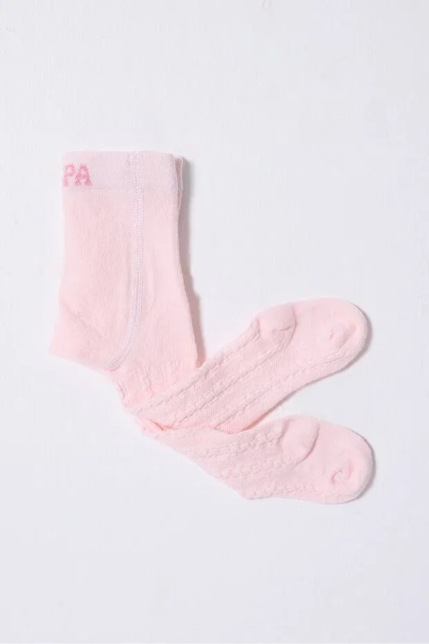 Детские колготки для девочек с принтом U.S. Polo Assn. Kids, Pink — фото 3