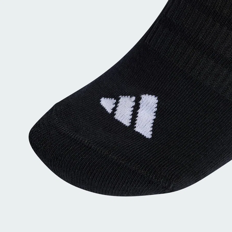 Носки спортивные с амортизацией, 3 пары, Performance KD6720 Cushioned Essentials Low Cut Socks, adidas, Белый