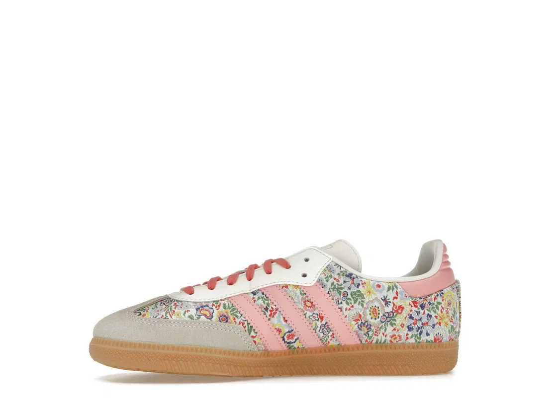 Детские Кроссовки с Вышитым Цветочным Принтом Adidas Samba OG, Floral Print/Off White — фото 3