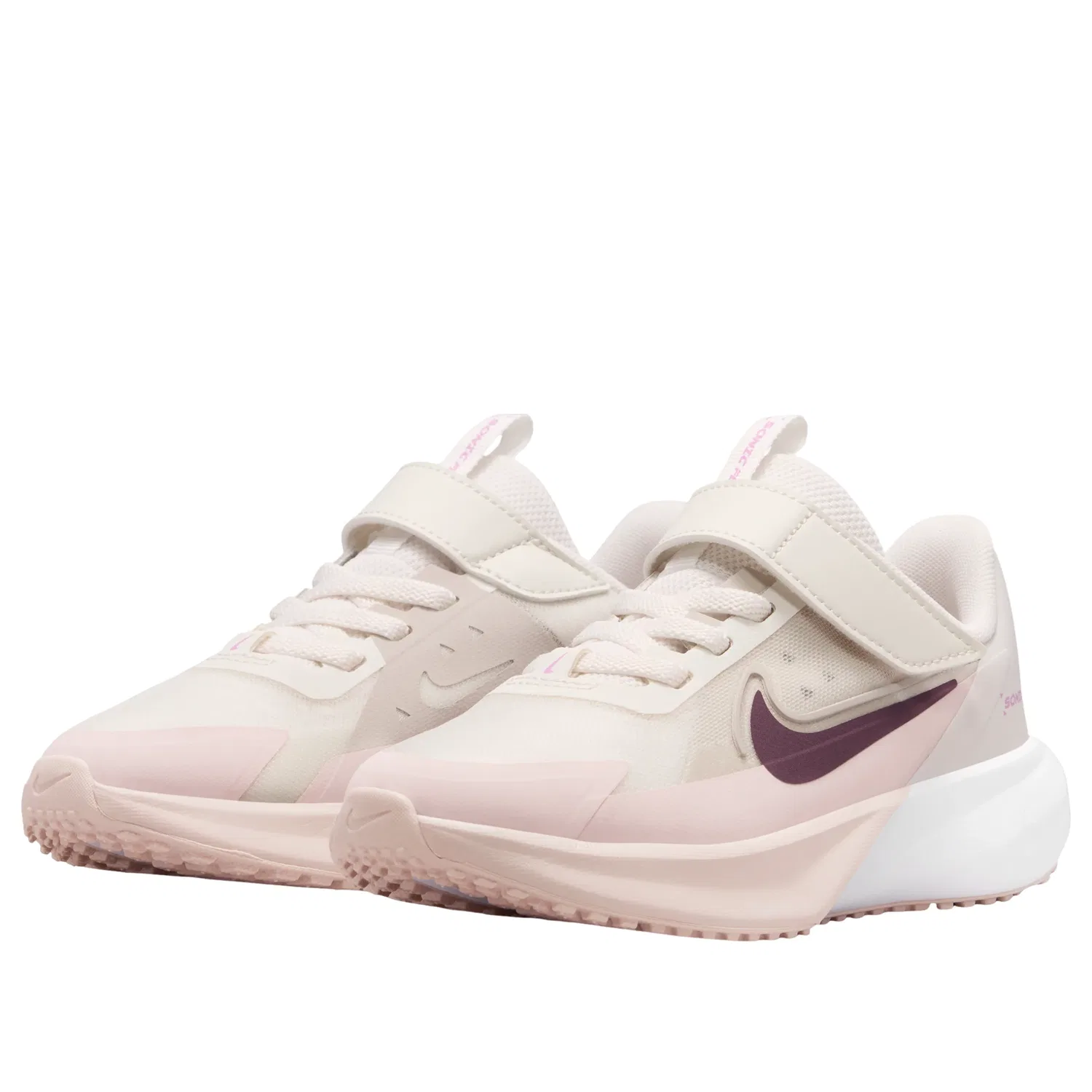 Детские кроссовки с текстильным верхом Sonic Fly 'Phantom' Nike, Phantom/Cream 2/Silt Red/Tattoo — фото 4