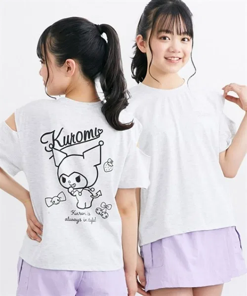 Детская футболка с принтом сзади Sanrio Characters BISKEE QUNTSTYLE, Beige