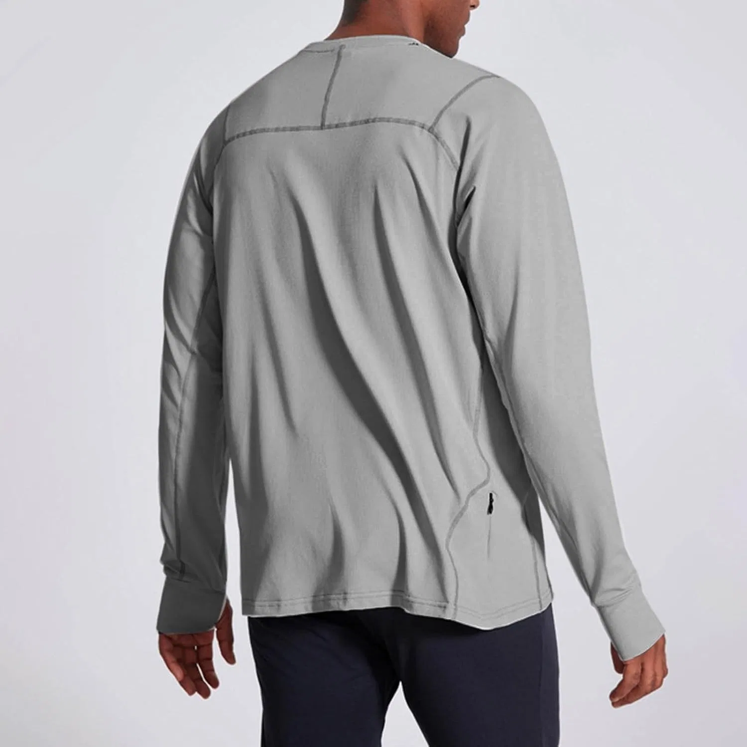 Мужская футболка с длинным рукавом Athletic Shirts, Gray — фото 4