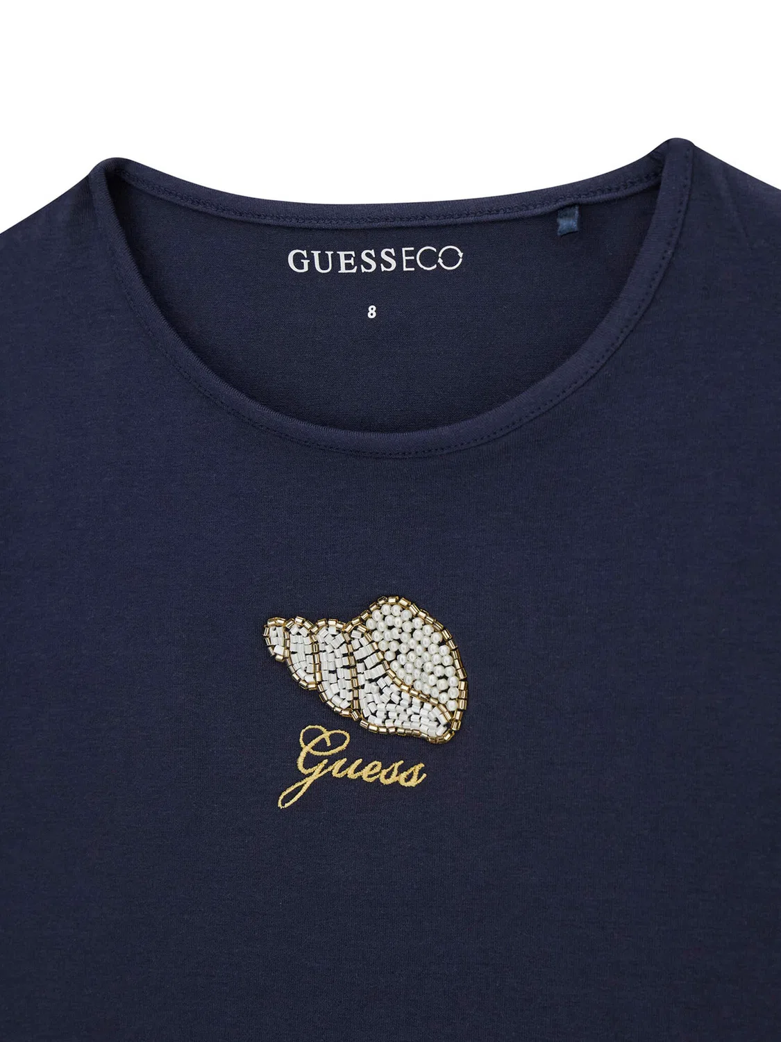 Футболка свободного кроя для девочки Guess, темно-синий — фото 3