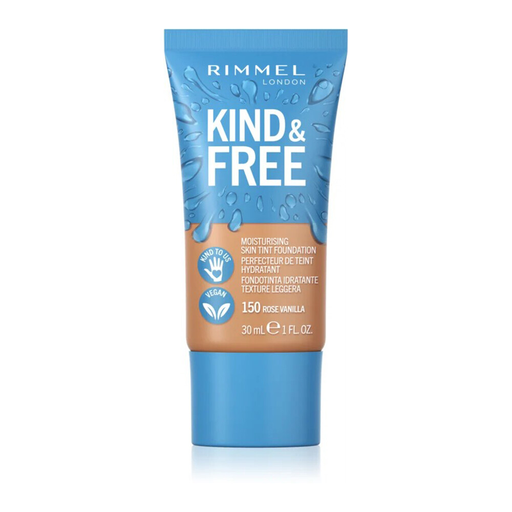 

Легкая увлажняющая основа Rimmel Kind & Free, оттенок 150 Rose Vanilla 30 мл
