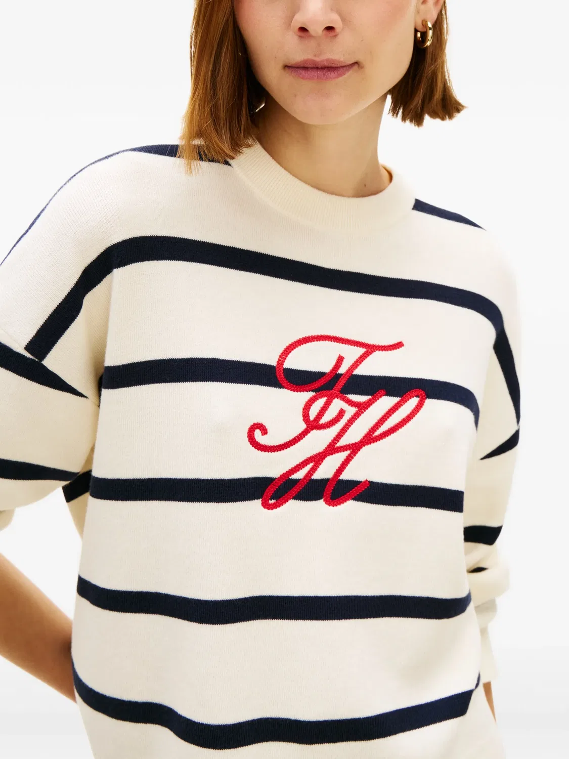 Джемпер нейтральных оттенков Tommy Hilfiger, нейтральные — фото 2