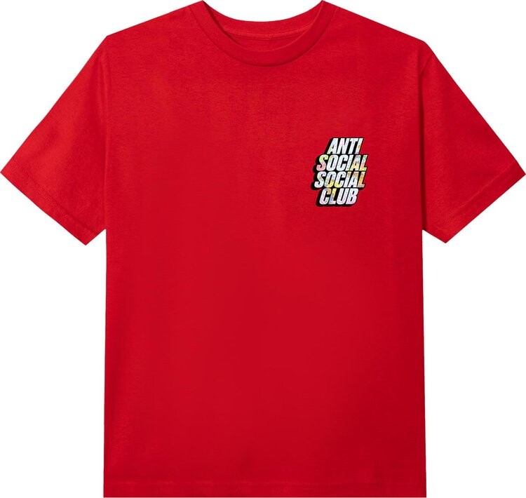 

Футболка Anti Social Social Club Drop A Pin Tee 'Red', красный