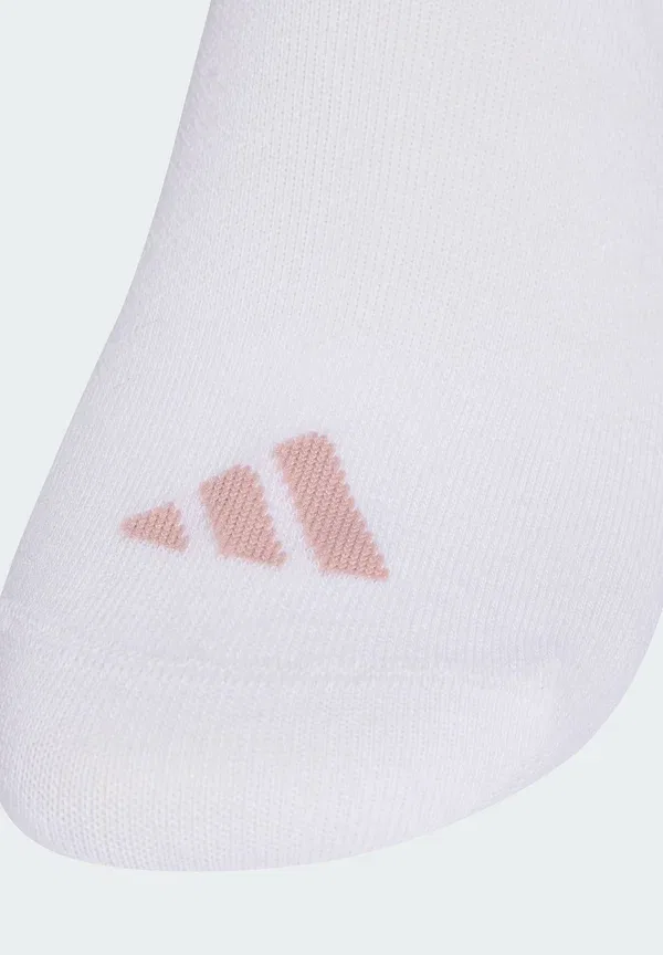 Женские носки-полуторки, 3 пары, спортивная упаковка - спортивные носки Adidas Performance, белый/коричневый/сиреневый/бежевый — фото 4