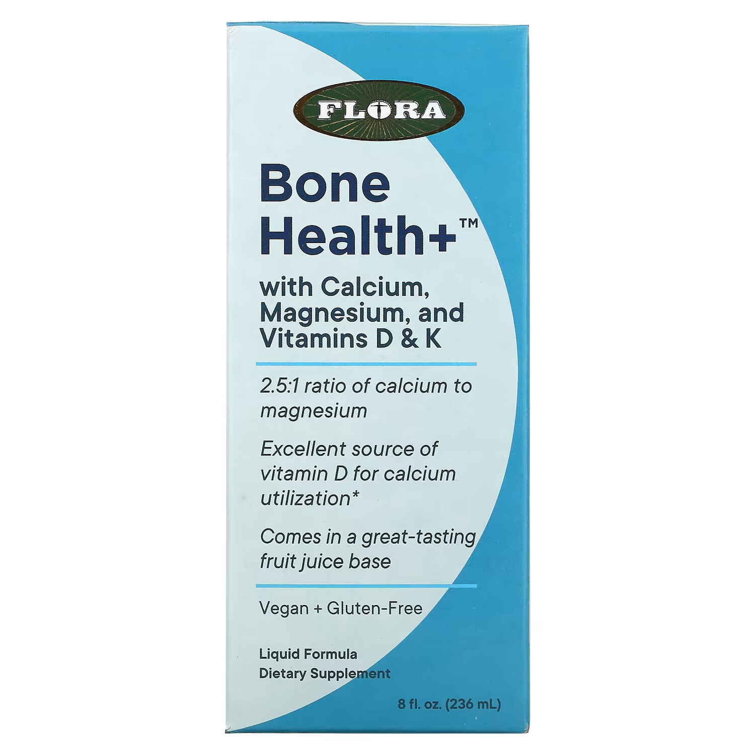 

Flora, Bone Health + с кальцием, магнием и витаминами D и K, жидкий, 236 мл (8 жидк. Унций)
