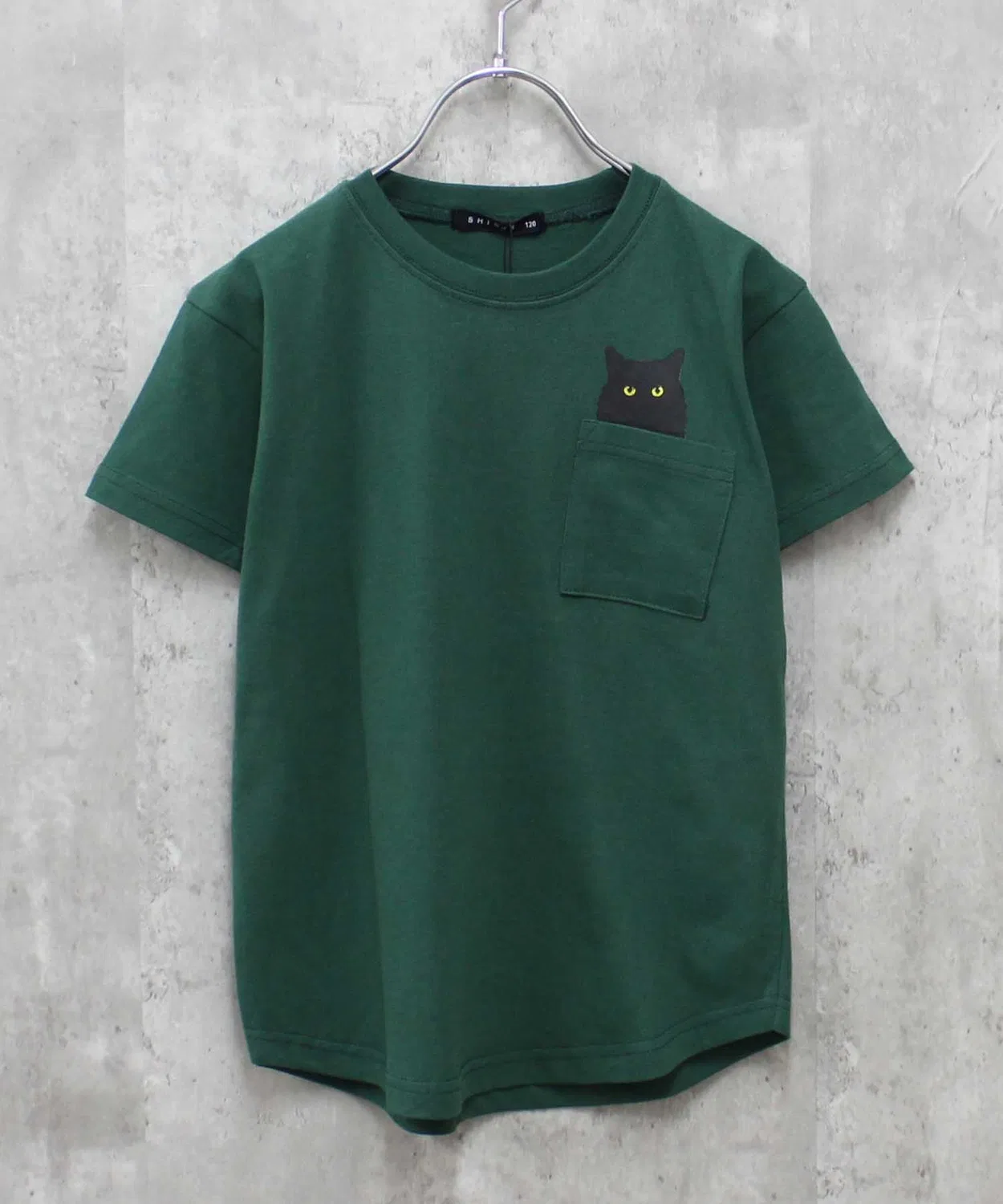 Детская футболка с принтом оверсайз SHISKY, Dark Green