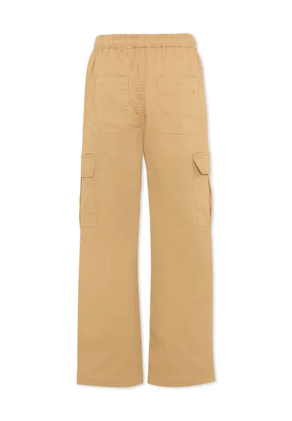 Брюки карго plain cargo trousers Tru Trussardi Junior, beige, бежевый — фото 2