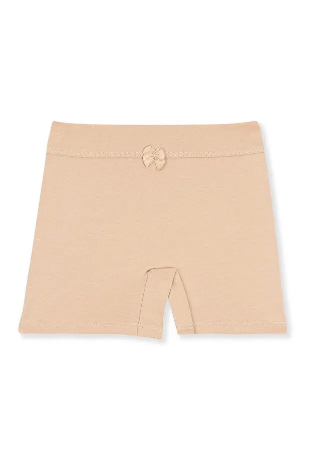 Детские шорты для девочек хлопковые Basics Baykar, Skin Color — фото 3