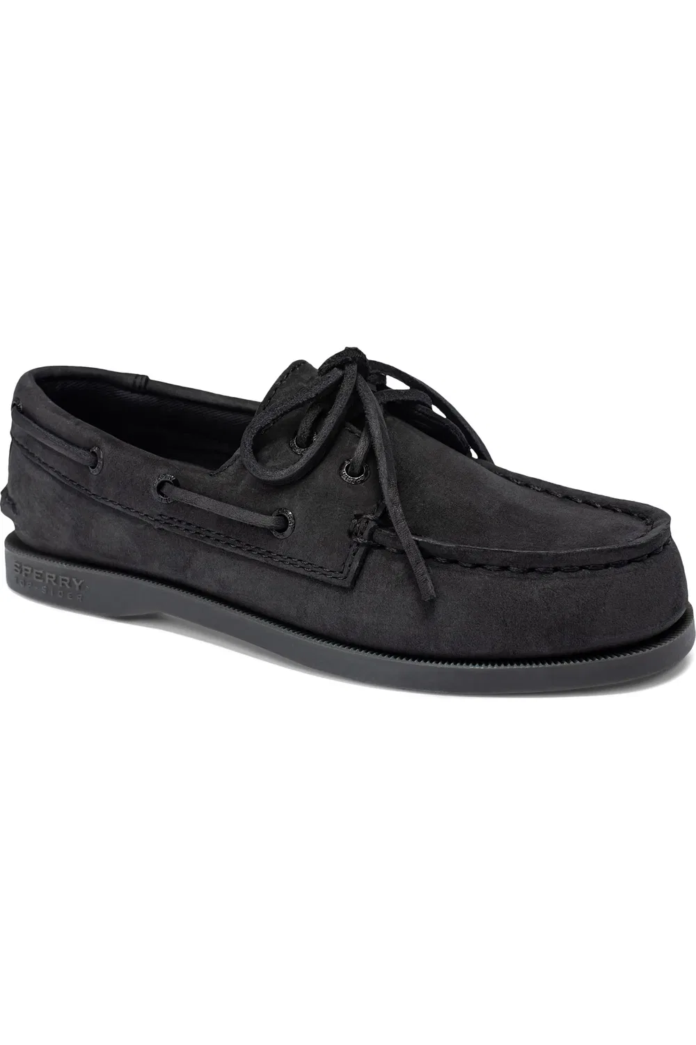 Детские туфли мокасины на плоской подошве Authentic Original Boat Shoe Sperry, черный