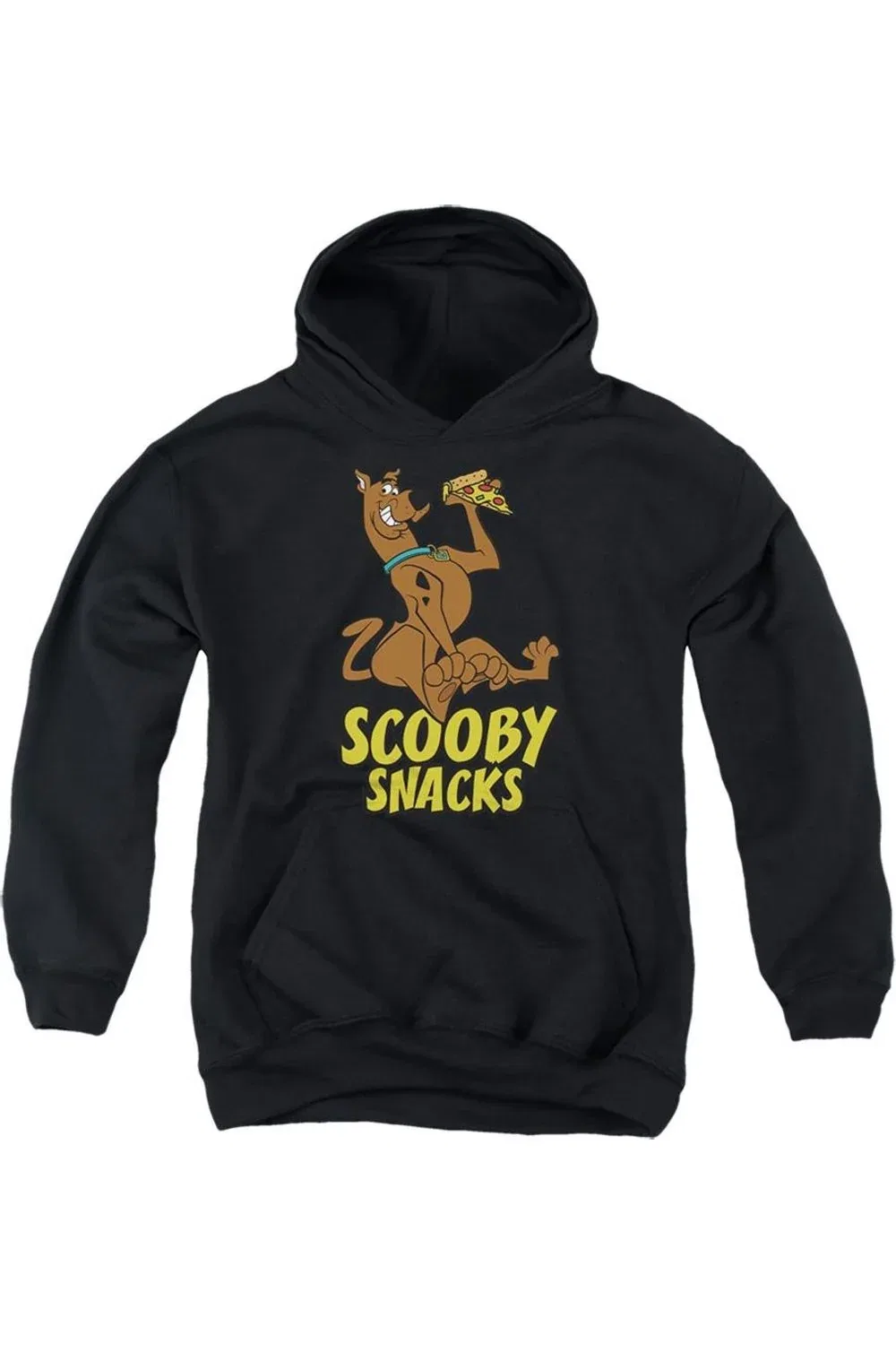 Детское худи с принтом Scooby Doo Scooby Snacks Pizza! Gildan, Black