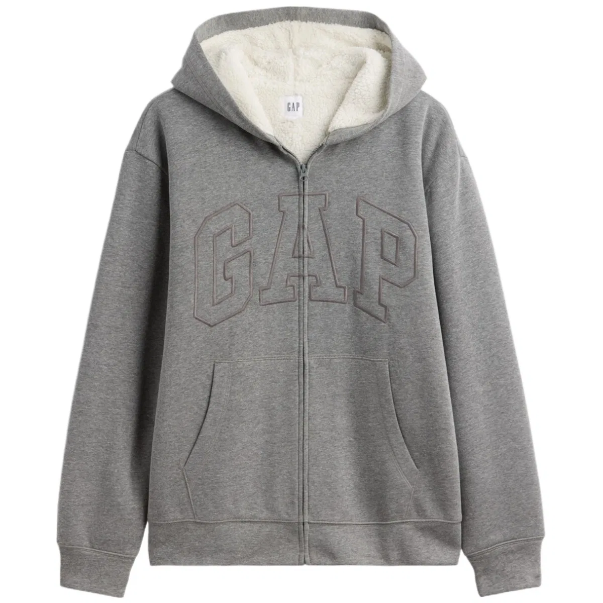 Мужской свитшот с капюшоном и отстегивающейся подкладкой GAP, Gray
