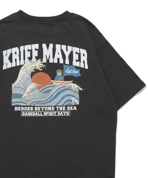 Детская футболка с длинным рукавом с принтом, модель HERO KRIFF MAYER Kid's Collection, Charcoal