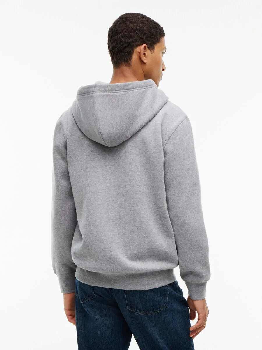 Худи на молнии TOMMY HILFIGER 'Essential' серого цвета — фото 4
