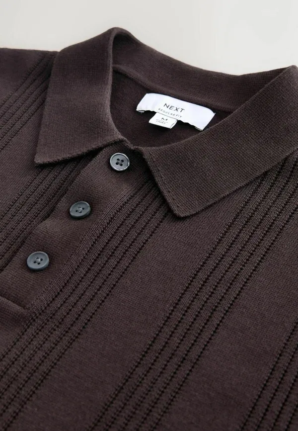 Поло хлопок Polo shirt Next, Brown, коричневый — фото 2
