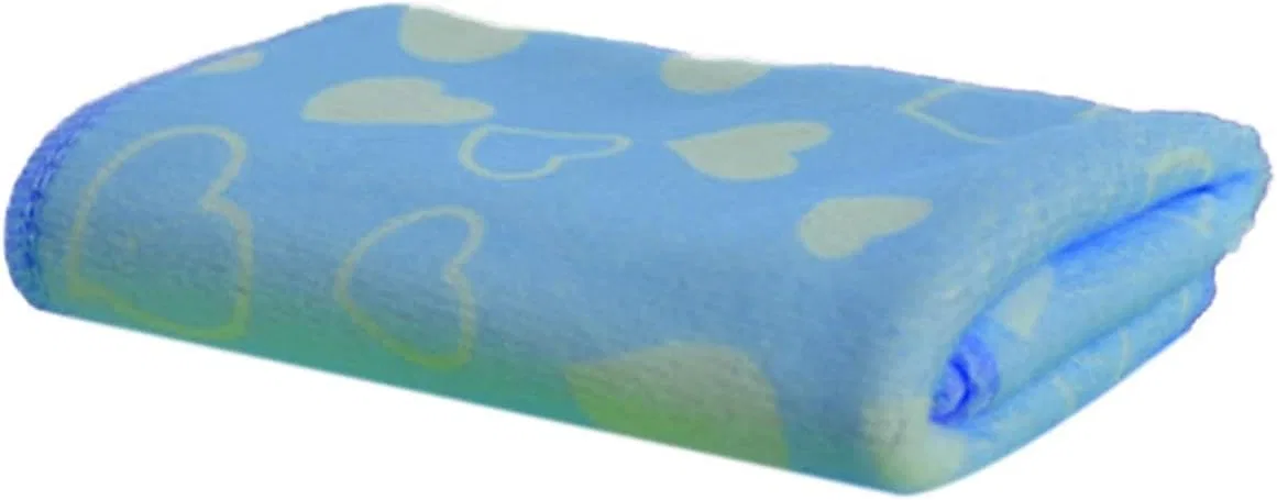 Фланелевая мочалка для душа, микрофибра, впитывающая, 7LiuYueFei6, 1 шт, Blue
