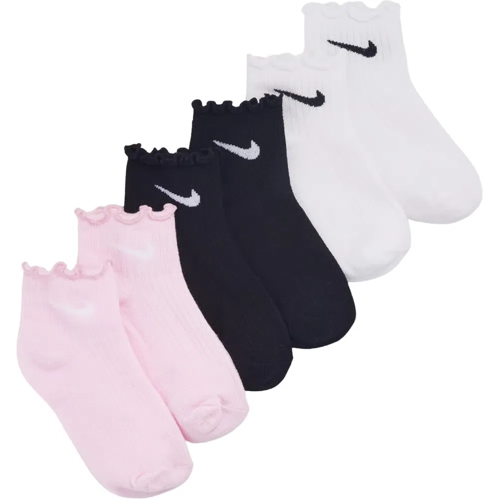Детские носки до щиколотки с волнистым краем Nike, Assorted