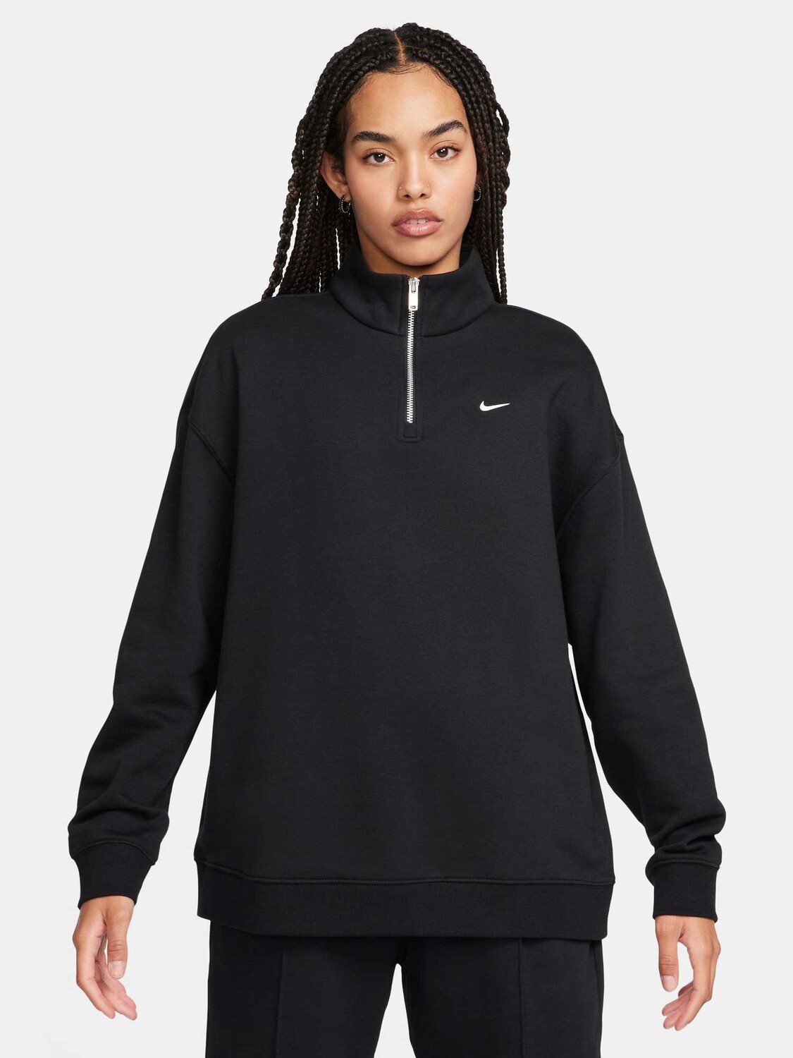 

Блуза Nike W NSW FLC QZ GLS, черный