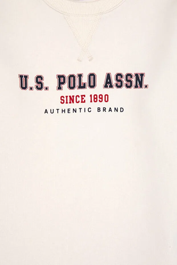Детское для мальчиков свитшот с длинным рукавом U.S. Polo Assn., White — фото 4