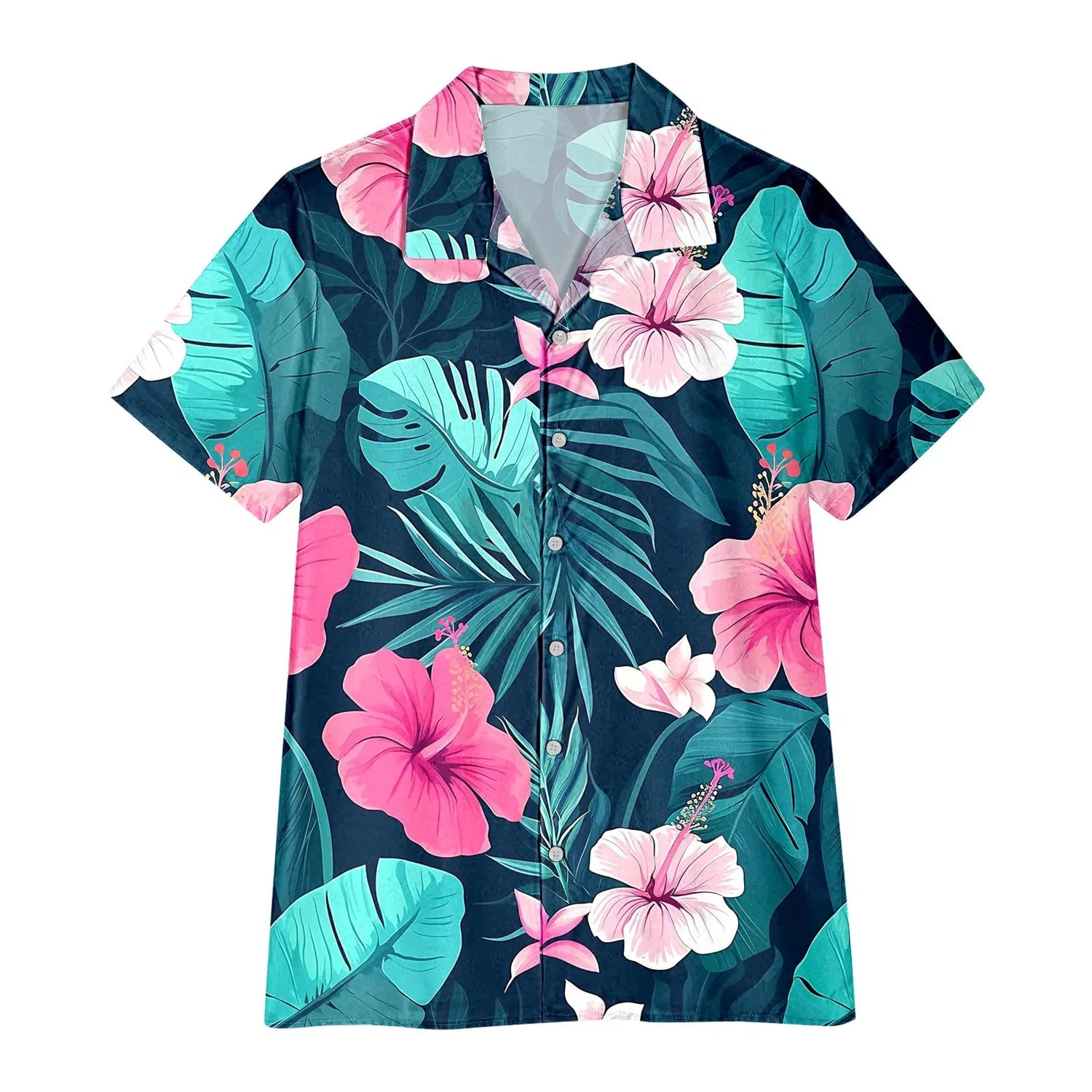 Женская футболка с коротким рукавом с принтом Hawaii, Z0b-dark Blue — фото 4
