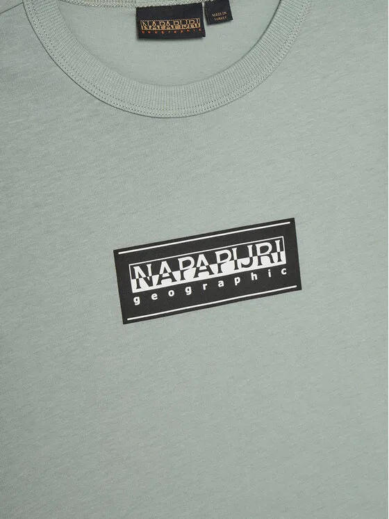 Футболка regular fit Chamois Napapijri, зеленый — фото 3