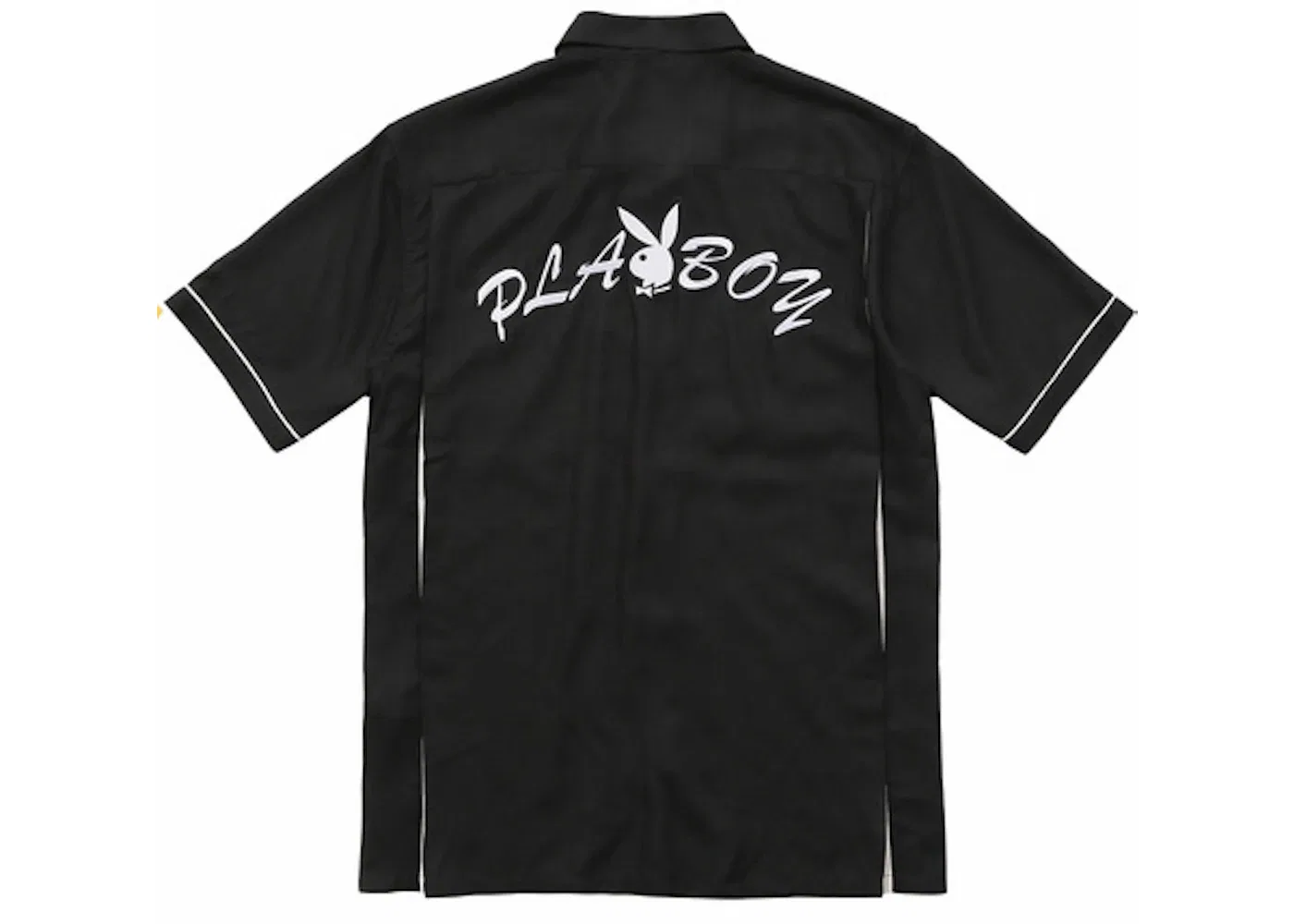 Мужская рубашка с принтом Supreme Playboy Bowling Shirt, Black — фото 2