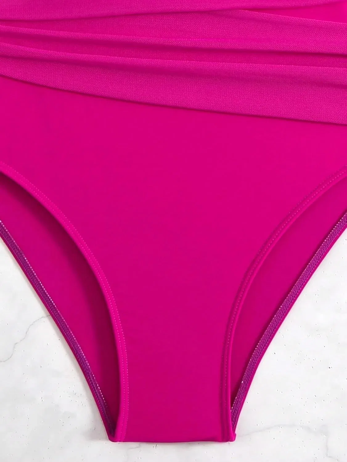 Женский монокини с чашками Push-up, элегантный Hot Pink — фото 4