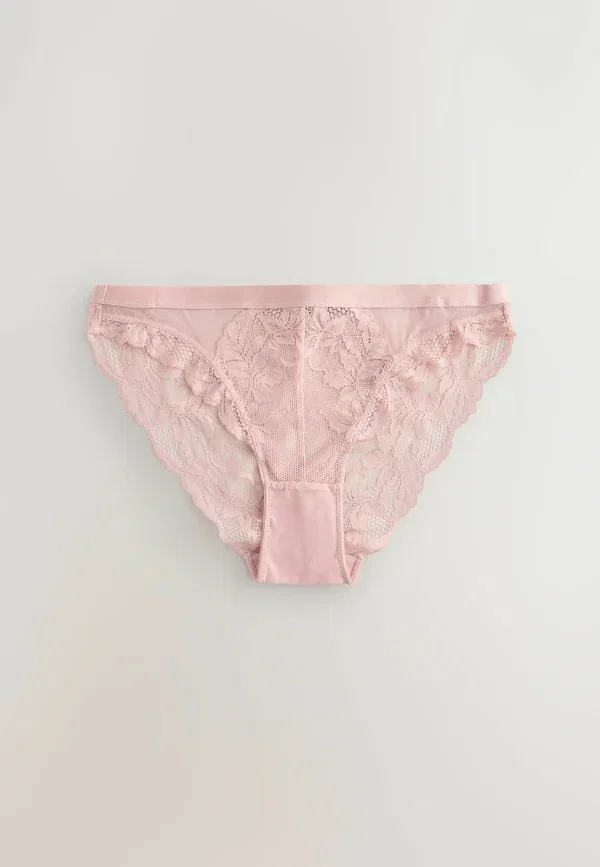 Набор трусов кружевные Next chocolate, pink, синий/розовый/шоколадный — фото 3